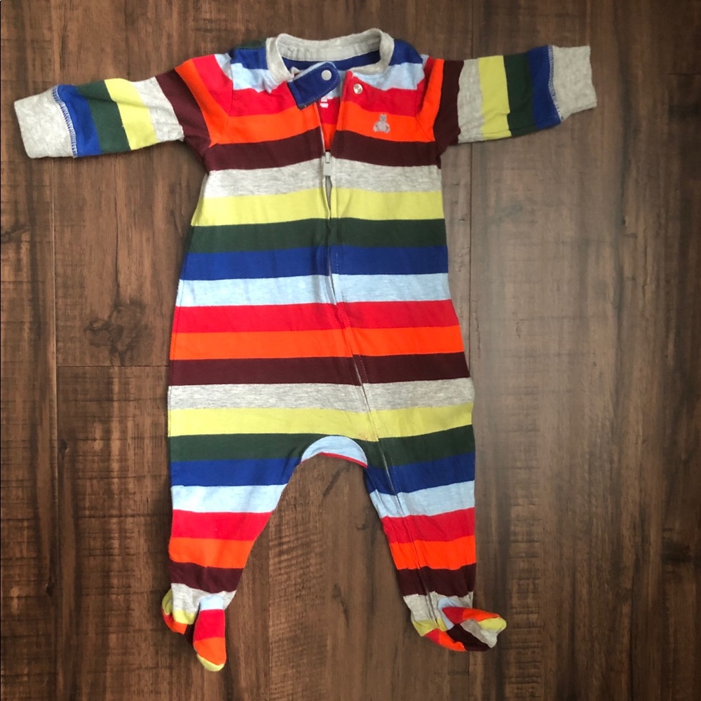 3-6 M Striped GAP Footies